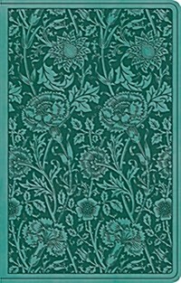 ESV Premium Gift Bible (Trutone, Teal, Floral Design) (Imitation Leather)