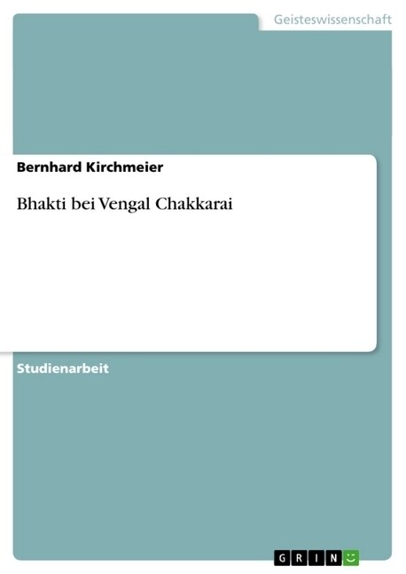 Bhakti Bei Vengal Chakkarai (Paperback)