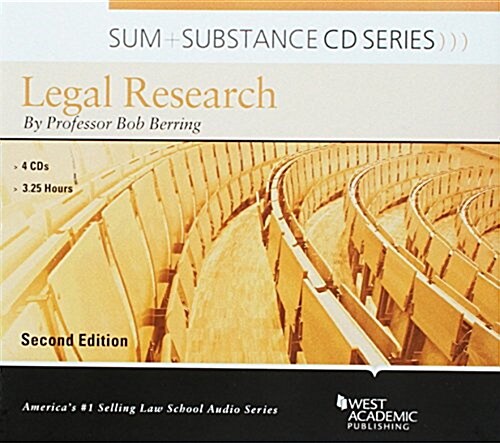 Sum and Substance Audio on Legal Research (Audio CD, 2nd, New)