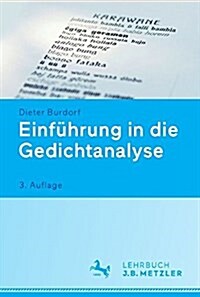 Einf?rung in Die Gedichtanalyse (Paperback, 3, 3., Aktualisier)