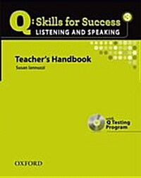 [중고] Q Skills for Success: Listening and Speaking 3: Teacher‘s Book with Testing Program CD-ROM (Package)