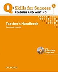 [중고] Q Skills for Success: Reading and Writing 1: Teachers Book with Testing Program CD-ROM (Package)