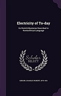 Electricity of To-Day: Its Work & Mysteries Described in Nontechnical Language (Hardcover)