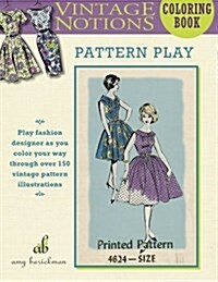 Vintage Notions Coloring Book: Pattern Play (Paperback)