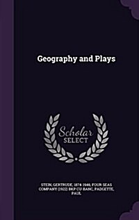 Geography and Plays (Hardcover)