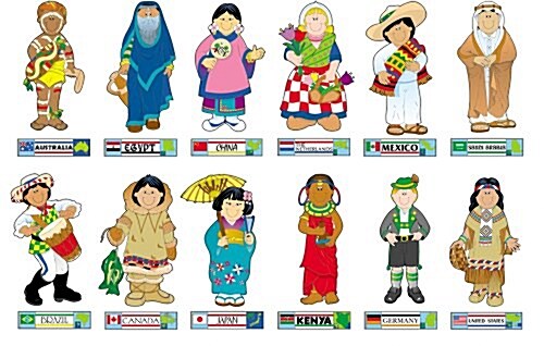 International Kids Bulletin Board Set (Chart)