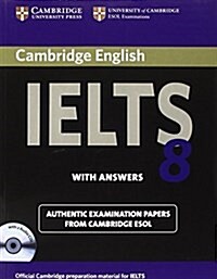 [중고] Cambridge IELTS 8 Self-study Pack (Students Book with Answers and Audio CDs (2)) : Official Examination Papers from University of Cambridge ESOL (Package)