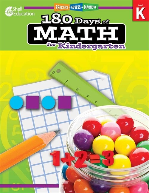 180 Days of Math for Kindergarten: Practice, Assess, Diagnose (Paperback)