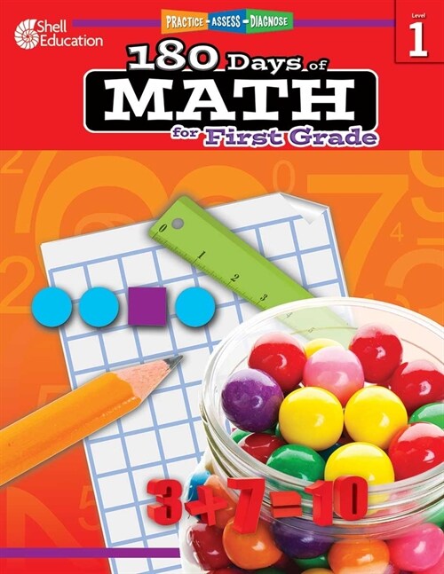 180 Days of Math for First Grade: Practice, Assess, Diagnose (Paperback)
