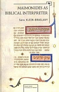 Maimonides as a Biblical Interpreter (Hardcover)