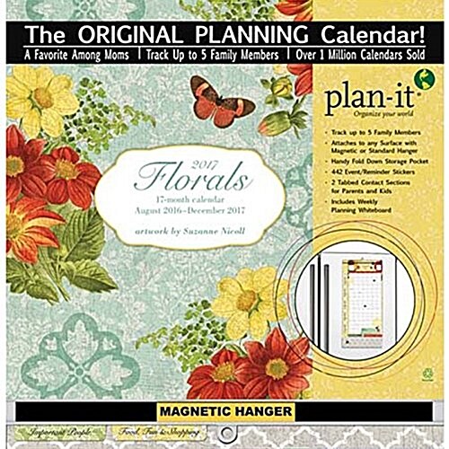 Florals 2017 Plan-it Plus (Calendar, Wall)