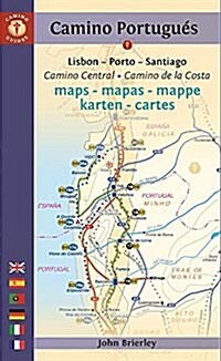 Camino Portugues Maps - Mapas - Mappe - Karten : Lisboa - Porto - Santiago (Paperback, 6 ed)