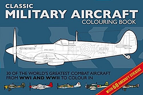 Military Aircraft Colouring Book (Paperback)