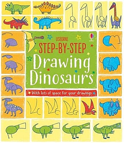 Step-by-Step Drawing Dinosaurs (Paperback)