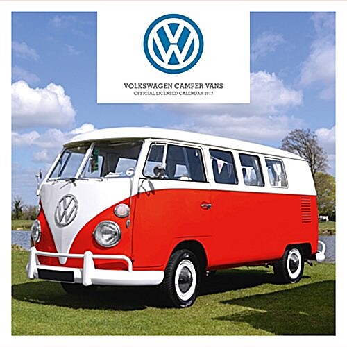 VW Camper Vans Official 2017 Square Calendar (Calendar)