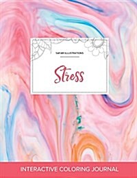 Adult Coloring Journal: Stress (Safari Illustrations, Bubblegum) (Paperback)