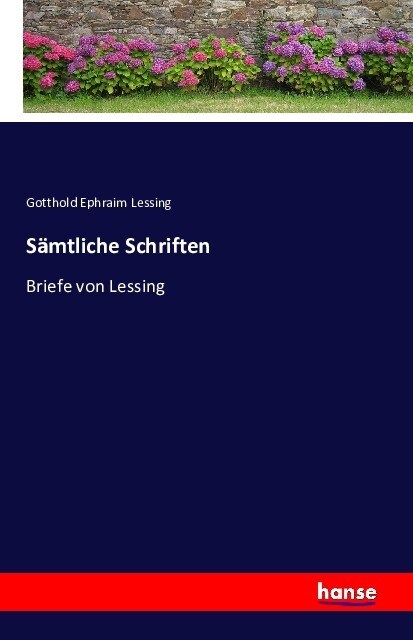 S?tliche Schriften: Briefe von Lessing (Paperback)