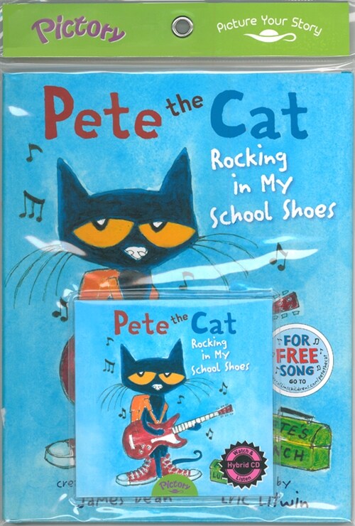 Pictory Set Pre-Step 53 : Pete the Cat:Rocking In My School Shoes (Hardcover + Hybrid CD)