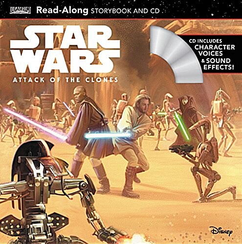 [중고] Star Wars Star Wars: Attack of the Clones Read-Along Storybook and CD (Paperback)