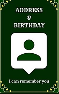 Address and Birthday I Can Remember You (Paperback)