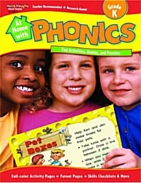 At Home with Phonics: Reproducible Grade K (Paperback)