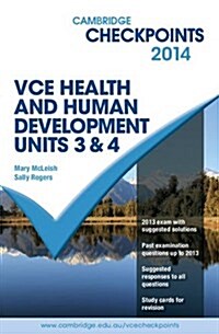 Cambridge Checkpoints VCE Health and Human Development Units 3 and 4 2014 and QuizMe More (Package)