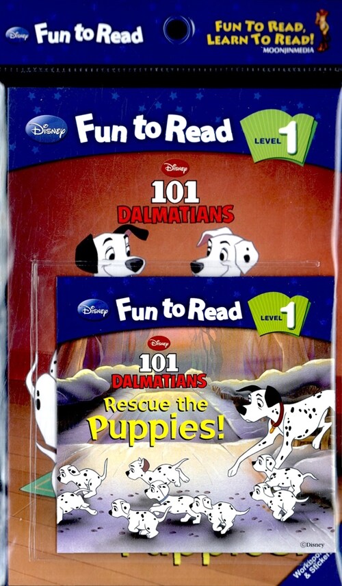 Disney Fun to Read Set 1-12 : Rescue the Puppies! (달마시안) (Paperback + Workbook + Audio CD + Sticker)