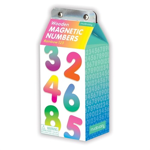 Rainbow 123 Wooden Magnetic Numbers (Paperback)