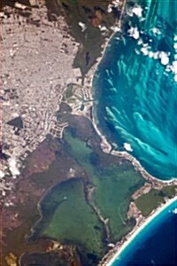 Cancun, Mexico from Space: Blank 150 Page Lined Journal for Your Thoughts, Ideas, and Inspiration (Paperback)