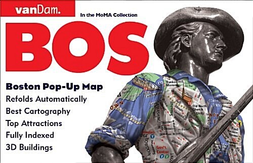 Boston Pop-Up Map by Vandam (Folded, 8, Revised)