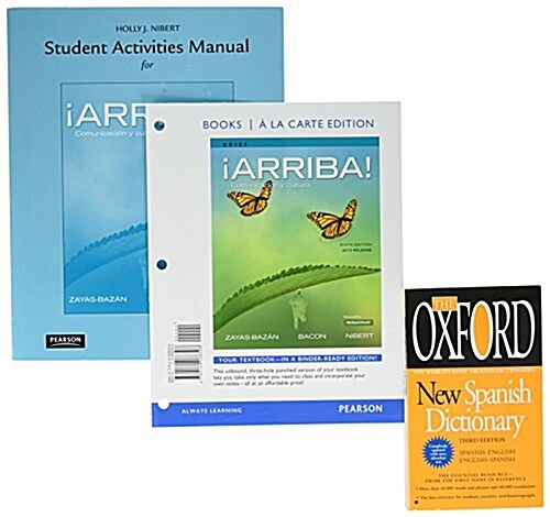 Arriba!: Comunicacion y Cultura, Brief Edition, 2015 Release, Books a la Carte Editon; Student Activities Manual; Mylab Spanish (Hardcover, 6)