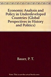 Economic Analysis and Policy in Underdeveloped Countries (Hardcover)