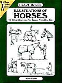 Ready-To-Use Illustrations of Horses (Paperback)