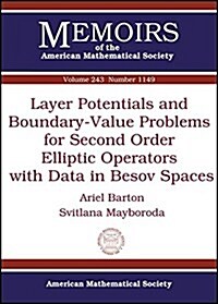 Layer Potentials and Boundary-value Problems for Second Order Elliptic Operators With Data in Besov Spaces (Paperback)