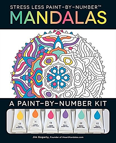 Stress Less Paint-By-Number Mandalas: A Paint-By-Number Kit (Paperback)