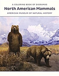 North American Mammals Dioramas Coloring Book Cb180 (Paperback)