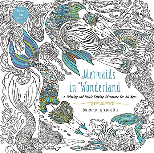 Mermaids in Wonderland 20 Postcards: An Interactive Coloring Adventure for All Ages (Other)