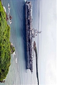 USS Ronald Reagan Aircraft Carrier in Guam: Blank 150 Page Lined Journal for Your Thoughts, Ideas, and Inspiration (Paperback)