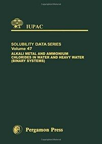 Alkali metal and ammonium chlorides in water and heavy water (binary systems)