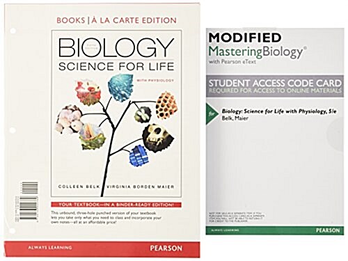 Biology: Science for Life with Physiology, Books a la Carte Edition; Modified Mastering Biology with Pearson Etext -- Valuepack (Hardcover, 5)
