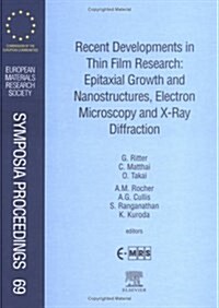 Recent Developments in Thin Film Research (Hardcover)