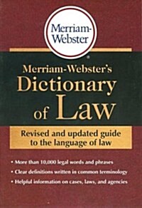 Merriam-Websters Dictionary of Law (Paperback, Revised, Update)