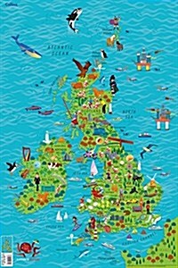 Children’s Wall Map of the United Kingdom and Ireland : Ideal Way for Kids to Improve Their Uk Knowledge (Sheet Map, rolled)