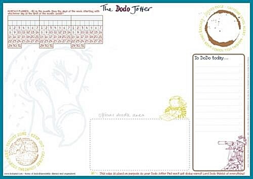 The Dodo Jotter Pad - A3 Desk Sized Jotter-Scribble-Doodle-to-do-List-Tear-off-Notepad (Loose-leaf)
