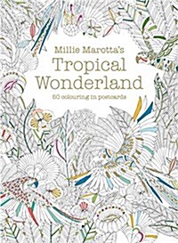 Millie Marottas Tropical Wonderland Postcard Box : 50 beautiful cards for colouring in (Postcard Book/Pack)