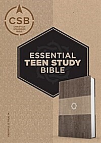CSB Essential Teen Study Bible, Weathered Gray Cork Leathertouch (Imitation Leather)