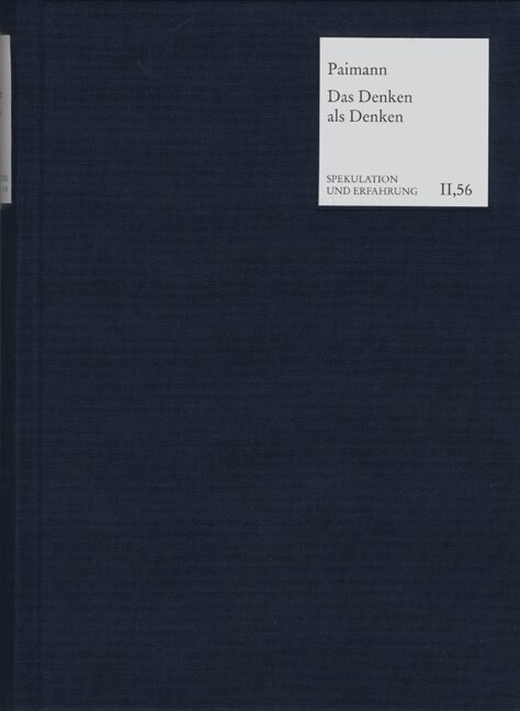 Das Denken ALS Denken: Die Philosophie Des Christoph Gottfried Bardili (Hardcover)