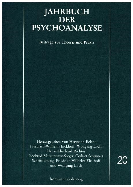 Jahrbuch Der Psychoanalyse. Band 20 (Paperback)