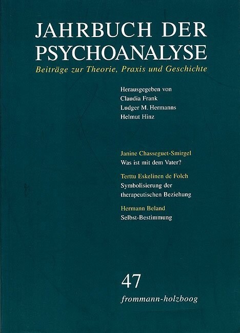 Jahrbuch Der Psychoanalyse, Band 47 (Paperback)