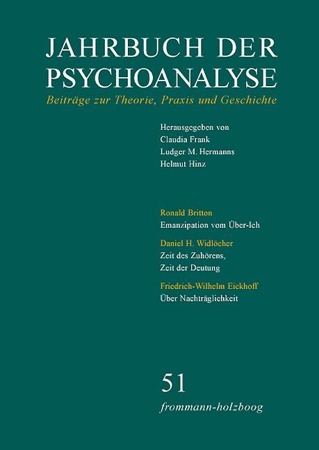 Jahrbuch Der Psychoanalyse, Band 51 (Paperback)